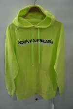 2018 S/S M reverse sweat pull over hoodie (FUCK YOU FRIENDS) (high light yellow)
