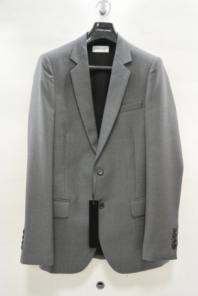 2015 A/W LITHIUM HOMME GREY MOHAIR WOOL NOTCHED MIDDLE 2B-JKT M-GREY