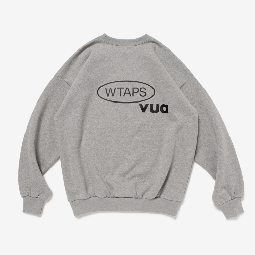 トップス WTAPS PRTC SWEATER COTTON 242ATDT-CPM02S WTAPS FW24 PRTC / SWEATER / COTTON (Navy , Grey)