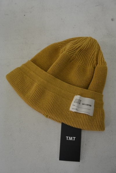 2017 S/S TMT COTTON NAVY WATCH CAP MUSTARD