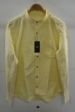 2016 S/S TMT L/SL NO-COLLAR SHIRT SHIRT YELLOW