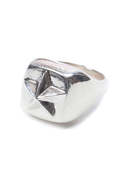 2018 S/S TMT BIG SILVER RING(STAR)