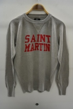 2016 S/S TMT CREW NECK KNIT(SAINT MARTIN) GRAY