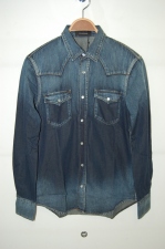 2014 S/S LITHIUM HOMME DUNGAREE-DENIM WESTERN SHIRT INDIGO