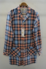 2016 S/S M / original madras long check shirts (blue)