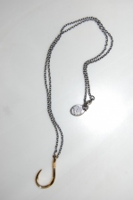 2014 S/S JAMA RICO×HARIM FISHHOOK NECKLACE GOLD