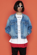 2020 S/S NUMBER (N)INE BIG SHOULDER STRETCH DENIM JACKET(DAMAGE)