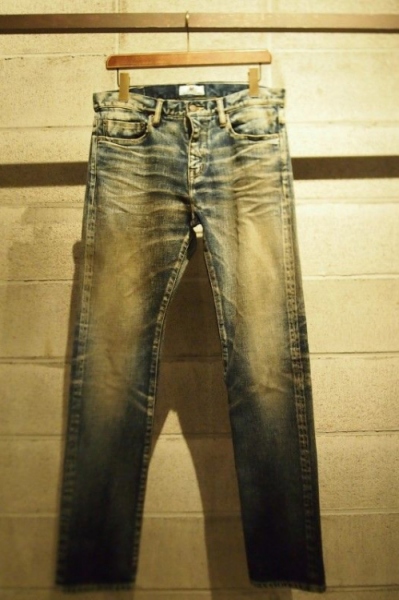 2017 S/S M used wash denim indigo light