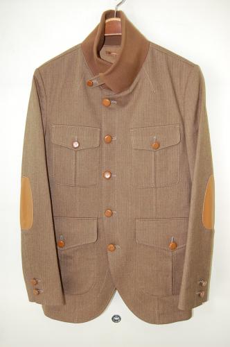 2012 A/W GalaabenD コットンTOPハイカットヘリンボーンhuntingJK BR×CAMEL