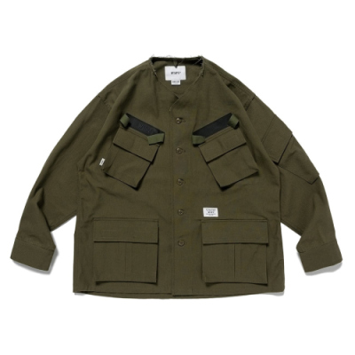 サイズ03！WTAPS ミリタリー ノーカラージャケット