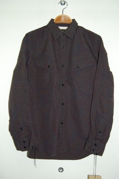 2013 S/S JAMA RICO 80/2 PAISLEY PRINT BROAD 2002 BLACK