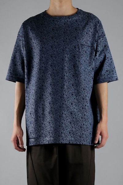 2022 S/S NUMBER (N)INE FULL PAISLEY PRINT OVER T-SHIRT「Lotus 