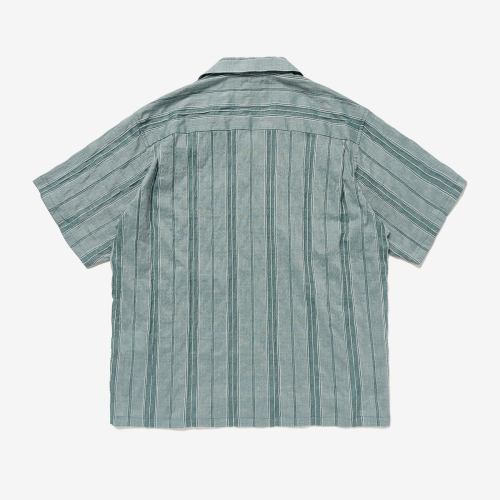 トップス WTAPS COTTON. DOBBY. TEXTILE WTAPS® Logo-Appliquéd Striped Cotton-Blend Dobby Shirt for