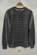 2015 A/W JAMA RICO CREW NECK JACQUARD CHECK T-SHIRT(WINDOWPANE)