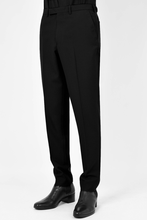 2025 A/W LAD MUSICIAN WOOL GABARDINE SLIM SLACKS「Lotus