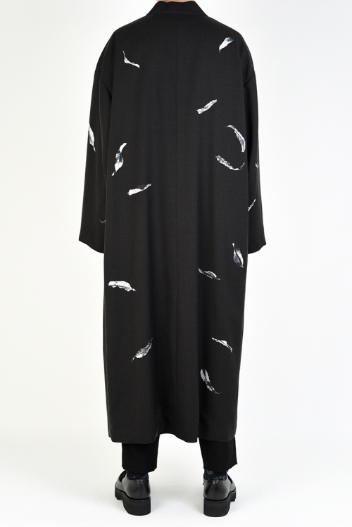 19aw LAD MUSICIAN ウール ノーカラージャケット 肩落ち モード