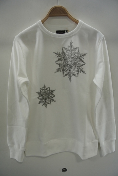 2014 A/W JAMA RICO URAGE PRINT SWEAT SHIRT SNOW WHITE