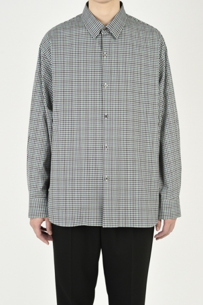 2021 A/W LAD MUSICIAN BROAD GINGHAM BIG SHIRT