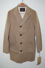 2013 A/W JAMA RICO ROPE DYE TWILL PEAKED RAPEL SHOP COAT BEIGE