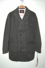 2013 A/W JAMA RICO ROPE DYE TWILL PEAKED RAPEL SHOP COAT CHARCOAL