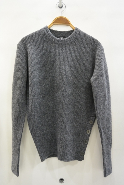 2016 A/W TMT SHETLAND WOOL CREW NECK PULLOVER GRAY