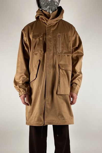 2021 A/W NUMBER (N)INE ASYMMETRIC POCKET MODS COAT