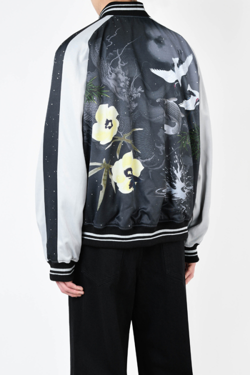 2024 A/W LAD MUSICIAN CARP & SPLASH SOUVENIR JACKET「Lotus