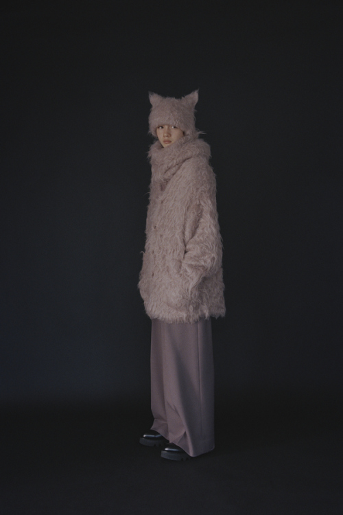 2024 A/W LAD MUSICIAN LOOP YARN SHAGGY CARDIGAN「Lotus