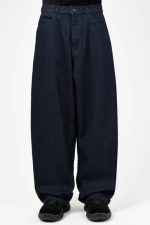 2023 A/W LAD MUSICIAN 12oz DENIM TAPERED BAGGY PANTS