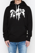2018 A/W NUMBER (N)INE number9 PAINT_REGULAR HOODY SWEATSHIRT
