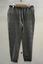 2015 A/W JAMA RICO Glen Check C/S Rib Pants GREY