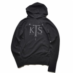 2014 A/W MARBLES GAUZE MINI HOODED PARKA [KT'S] BLACK